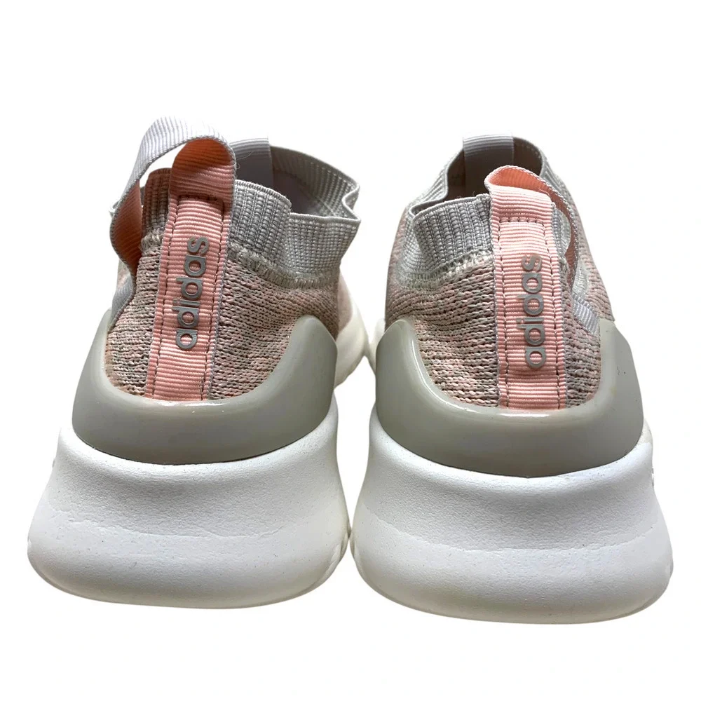 Adidas Ultimafusion Cloudfoam Pink/Gray Knit Slip On Sneakers Sz 10 B75967
